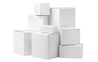 20 x 20 x 20 White Corrugated Boxes - Bundle of 10